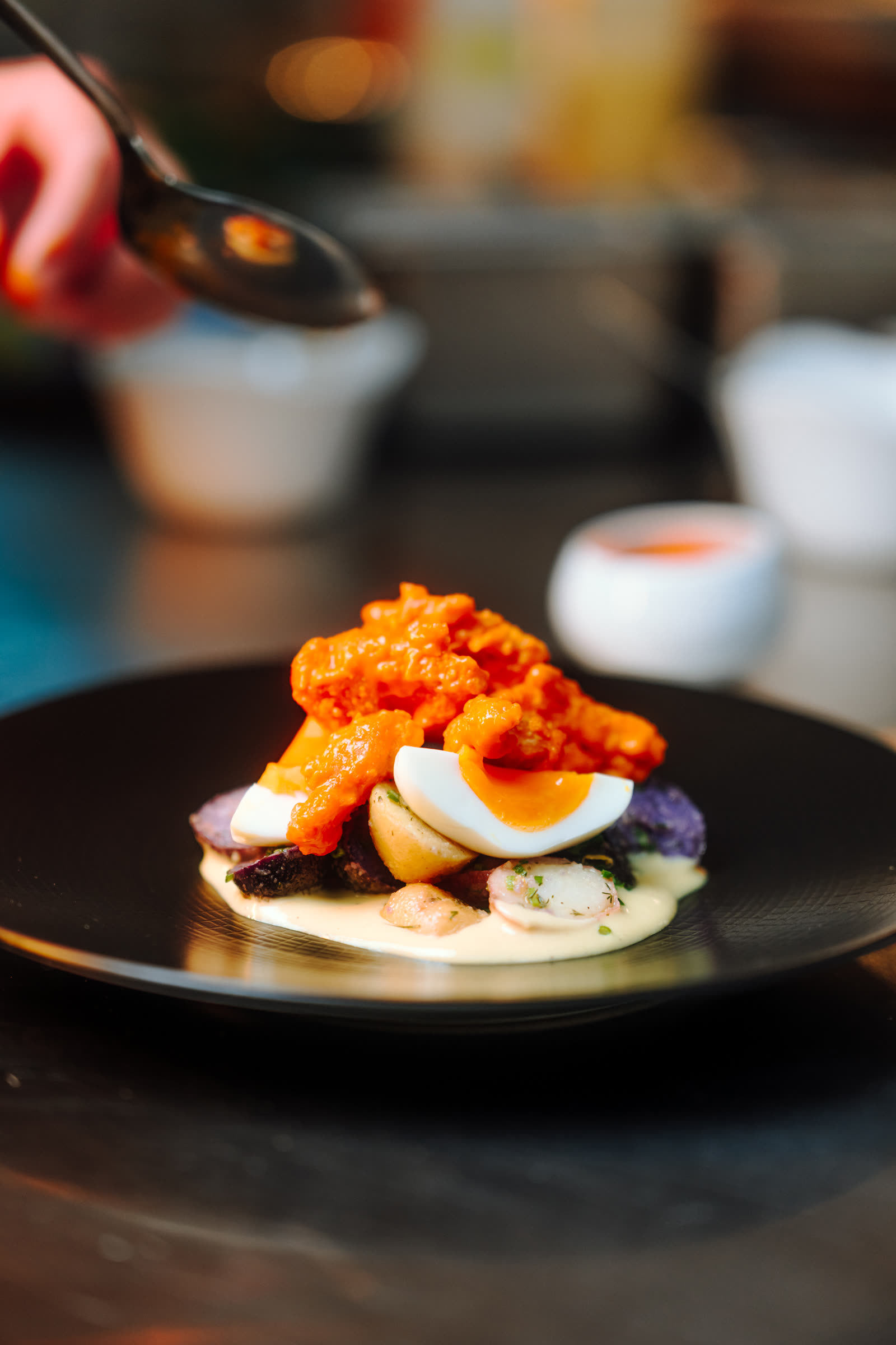 A composed dish at Le Mans Kitchen