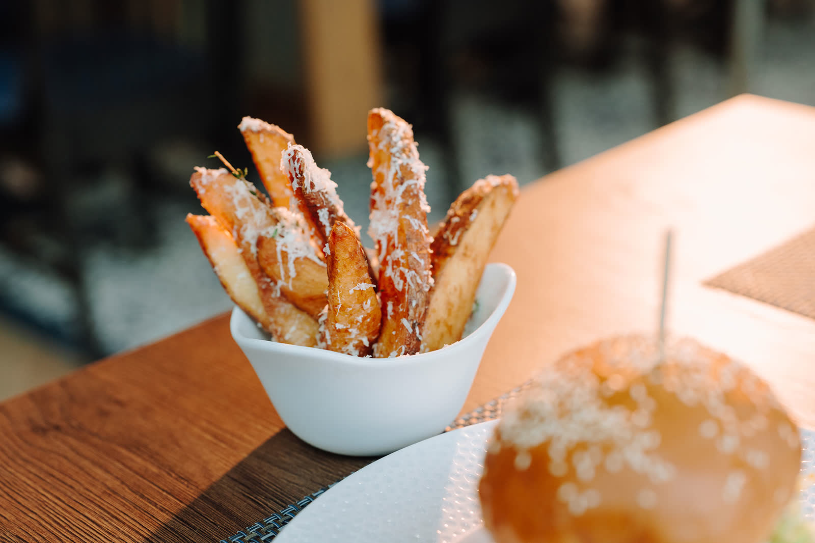 House-cut fries at Le Mans Kitchen